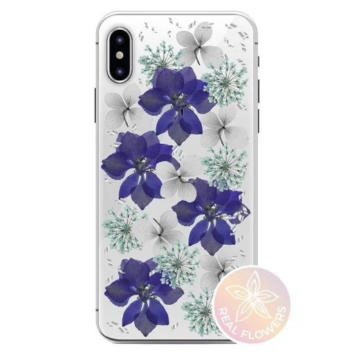 PURO Glam Hippie virágmintás tok iPhone XR ibolya - 1