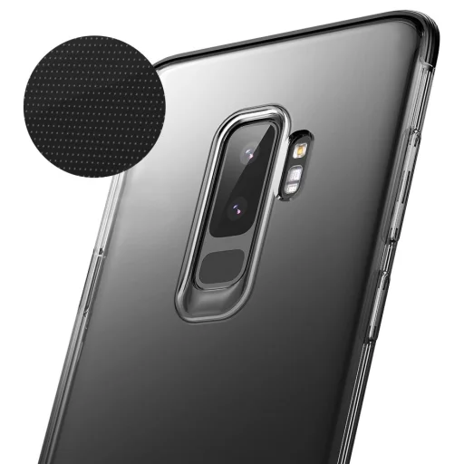 Baseus Armor áttetsző TPU tok Samsung S9 G960 piros színű kerettel - 12