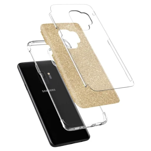 Spigen Vékony Glitteres tok Samsung S9 arany - 2