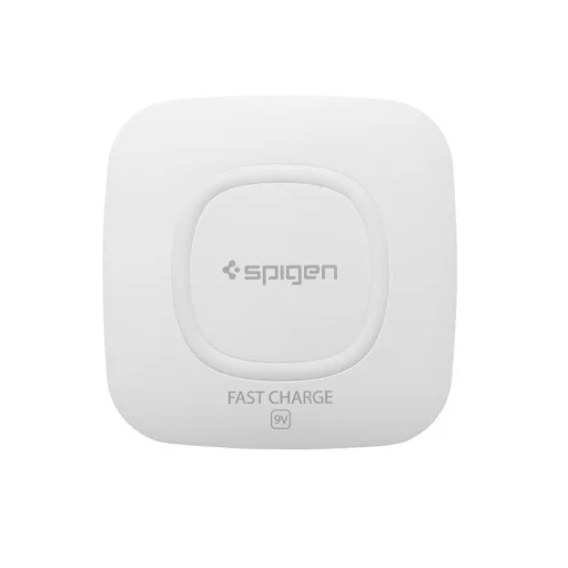 Spigen F301W vezeték nélküli gyorstöltő állvány fehér színben - 2