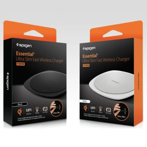 Spigen F305W vezeték nélküli gyorstöltő fekete színben - 4