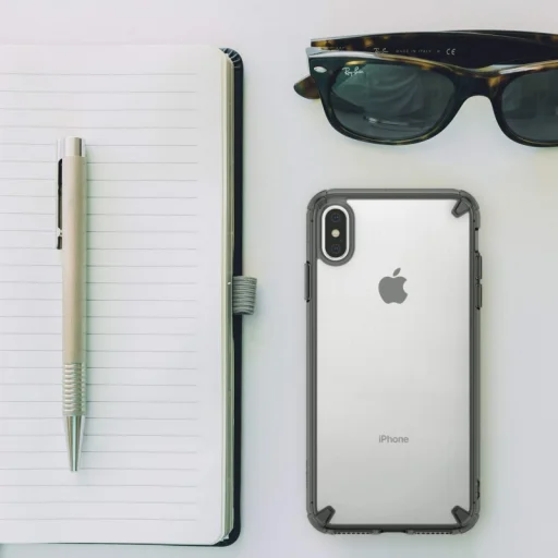 iPhone XS MAX Ringke Fusion PC tok TPU kerettel fekete kerettel - 3