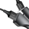 Baseus Rocket szivargyújtós telefontöltő 2 USB 3.0 QC aljzattal fekete színben thumbnail