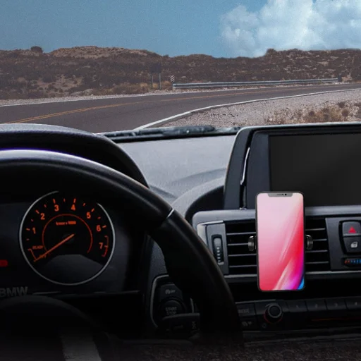 Remax autós telefontartó szellőzőre fekete színben - 10