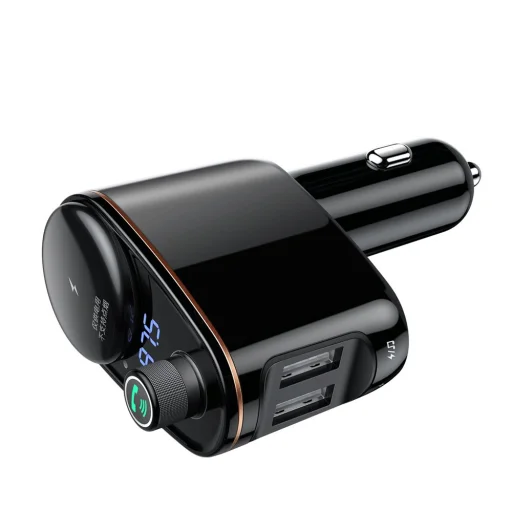 Baseus Locomotive Bluetooth FM Transmitter és autós töltő 2 USB aljzattal (CCALL-RH01) MP3 - 5