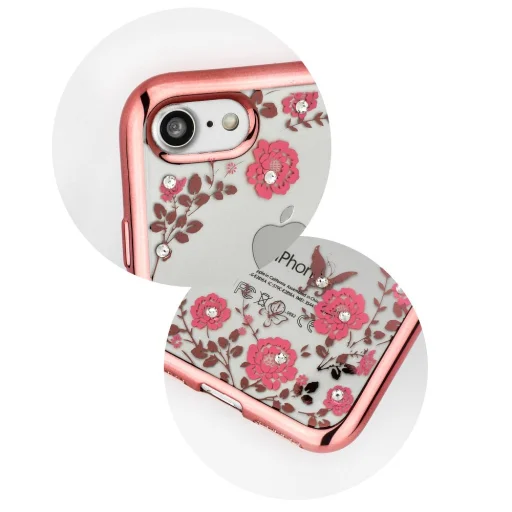 Forcell Diamond iPhone XR tok rose gold színben - 3