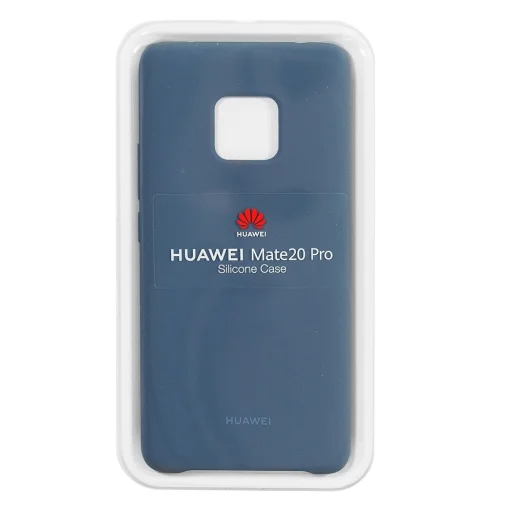 Huawei gyári flexibilis szilikon tok Mate 20 Pro kék színben - 5