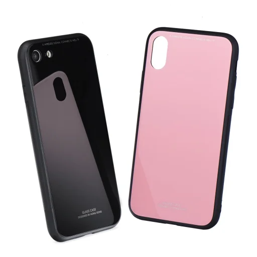 Forcell 9H üveg hátlapú tok Samsung S10 Pink - 2