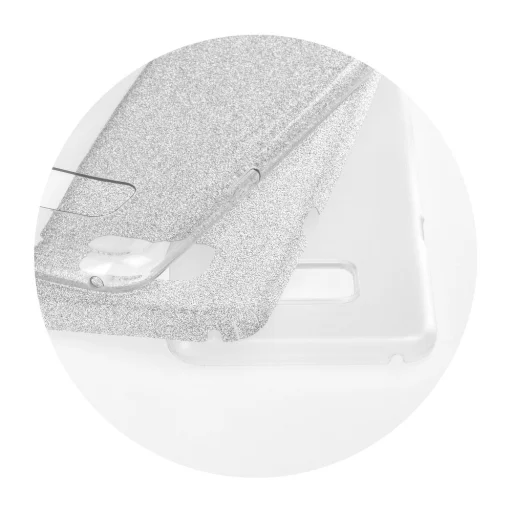 Shining flitteres tok Samsung A20e ezüst - 3