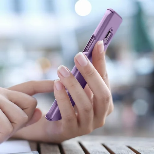 Spigen Thin Fit ultravékony tok Samsung S9 G960 orgona lila színben - 5