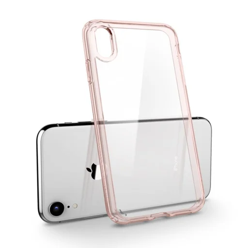 Spigen Ultra hibrid tok, PC borítással TPU vázzal iPhone XR rose gold színű kerettel (064CS24875) - 4