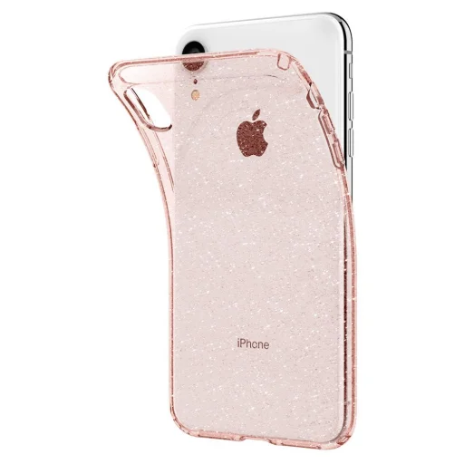 Spigen Liquid Crystal tok iPhone XR átlátszó pink színben - 3