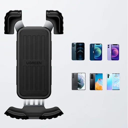 Ugreen kerékpáros telefontartó (kerékpárhoz és motorkerékpárhoz alkalmazható) fekete - 4