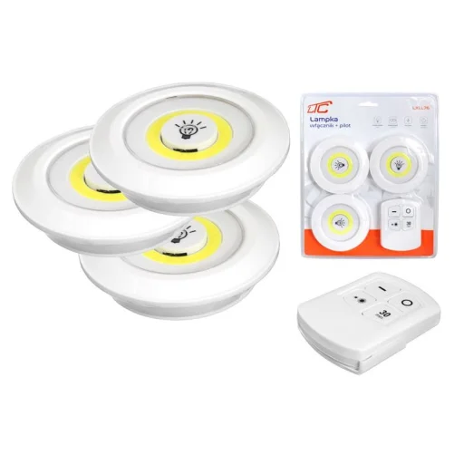 COB 3x Lámpa szett 1W + Távirányító - 1