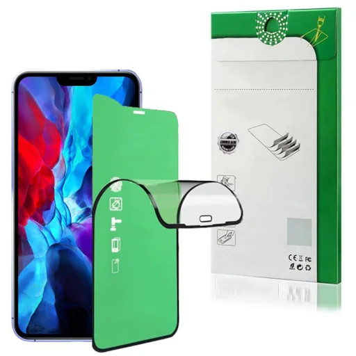 Oppo Reno 6 5G 9D Full Glue kijelzővédő üvegfólia kerámiával fekete - 2
