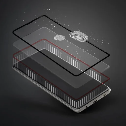 Samsung Galaxy A03S MyScreen Diamond Lite Edge 5D kijelzővédő üvegfólia fekete - 6