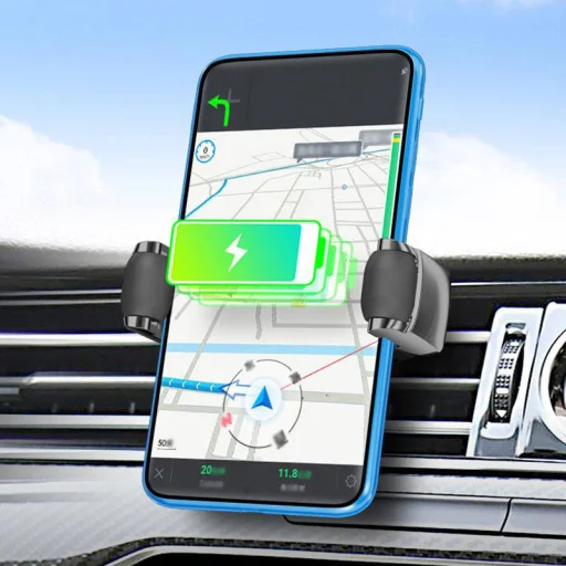 Extreme Type.09W autótartó vezeték nélküli töltéssel szellőzőre fekete - 9