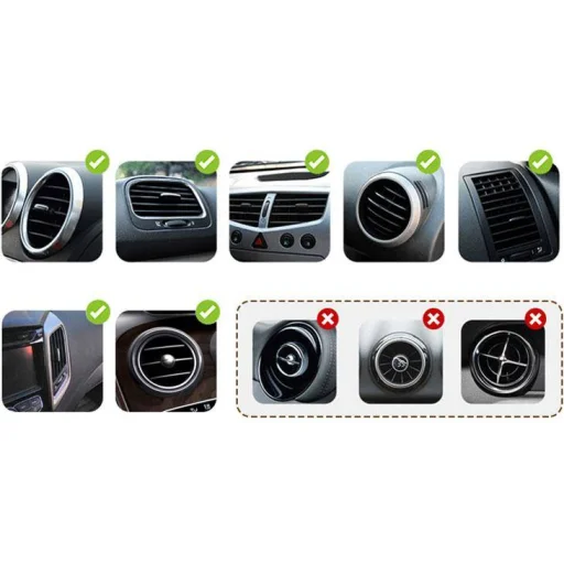 Extreme Type.09W autótartó vezeték nélküli töltéssel szellőzőre fekete - 5