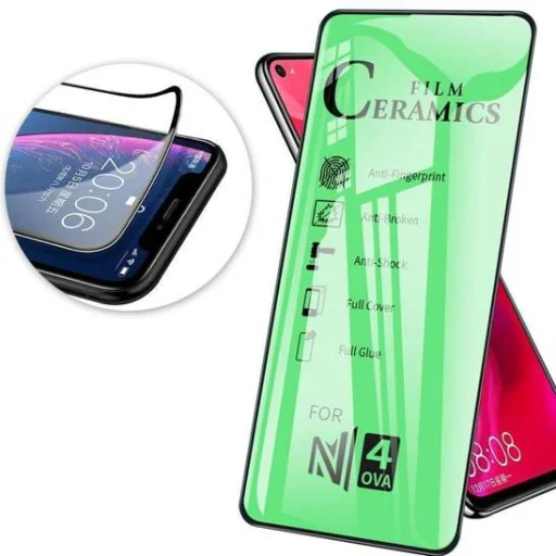 iPhone SE 2022 / SE 2020 / 7 / 8 Glass Ceramic Hybrid 9D üvegfólia kerámiával fehér - 4