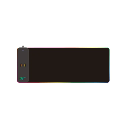 Havit MP907 RGB gamer egérpad 10W vezeték nélküli töltővel - 1