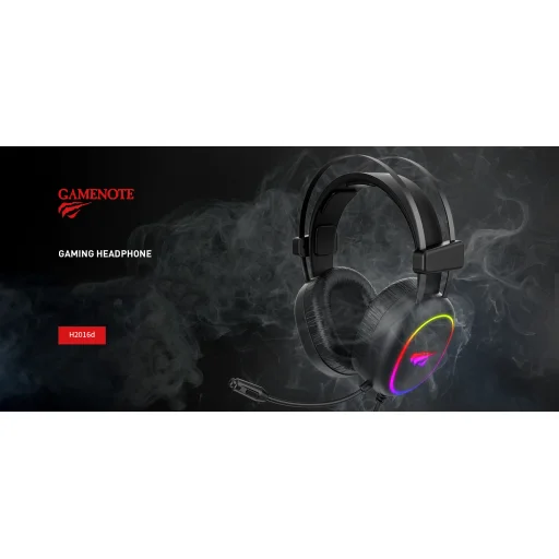 Havit GAMENOTE H2016D RGB gamer fejhallgató USB+3.5mm - 5