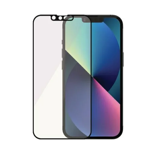 iPhone 13 Mini PanzerGlass E2E MicroFracture Antibakteriális és tükröződésmentes tokbarát üvegfólia fekete - 3