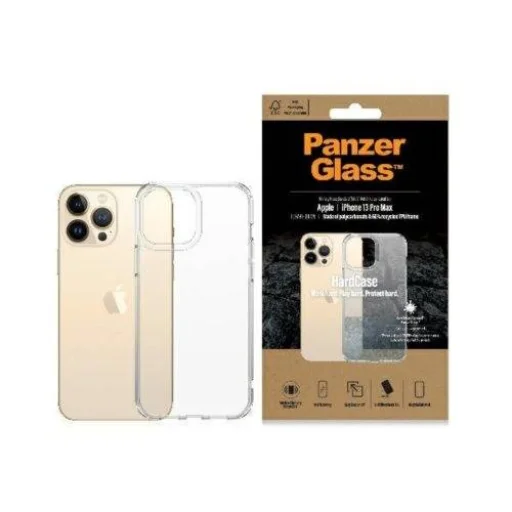 iPhone 13 Pro Max Panzerglass katonai minősítésű antibakteriális keménytok, átlátszó - 1
