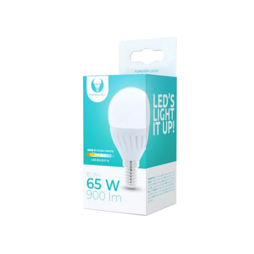 Forever LED Light E14 G45 10W 230V 3000K 900lm kerámia - 1