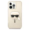 iPhone 13 Pro 6.1'' Karl Lagerfeld Glitter Karl`s Head tok arany (KLHCP13LKHTUGLGO) thumbnail