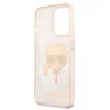 iPhone 13 Pro 6.1'' Karl Lagerfeld Glitter Karl`s Head tok arany (KLHCP13LKHTUGLGO) thumbnail