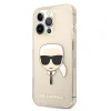 iPhone 13 Pro 6.1'' Karl Lagerfeld Glitter Karl`s Head tok arany (KLHCP13LKHTUGLGO) thumbnail