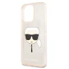 iPhone 13 Pro 6.1'' Karl Lagerfeld Glitter Karl`s Head tok arany (KLHCP13LKHTUGLGO)
