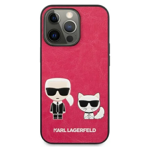 iPhone 13 Pro Karl Lagerfeld Ikonik Karl Choupette tok rózsaszín (KLHCP13LPCUSKCP) - 5