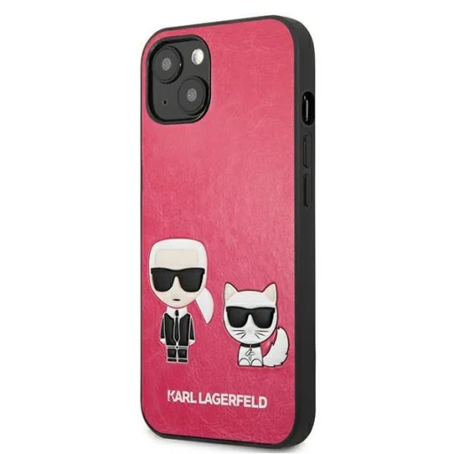 iPhone 13 Mini 5.4'' Karl Lagerfeld Ikonik Karl Choupette tok rózsaszín (KLHCP13SPCUSKCP) - 7