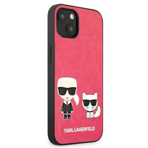 iPhone 13 Mini 5.4'' Karl Lagerfeld Ikonik Karl Choupette tok rózsaszín (KLHCP13SPCUSKCP) - 4