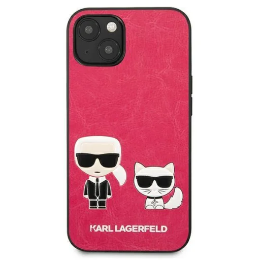 iPhone 13 Mini 5.4'' Karl Lagerfeld Ikonik Karl Choupette tok rózsaszín (KLHCP13SPCUSKCP) - 8
