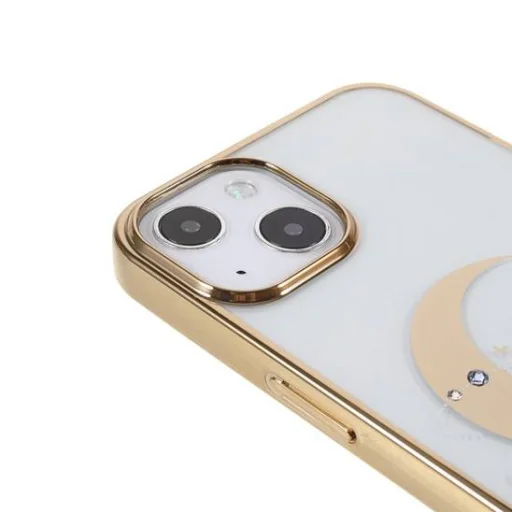 iPhone 13 Pro Kingxbar Moon Series tok Swarovski kristállyal arany - 8