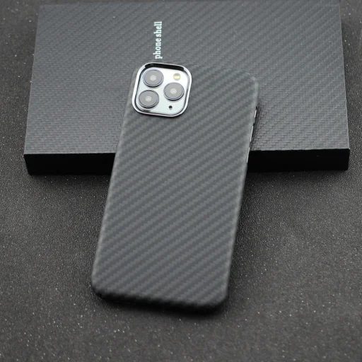 iPhone 13 Pro Max valódi aramid tok fekete - 6