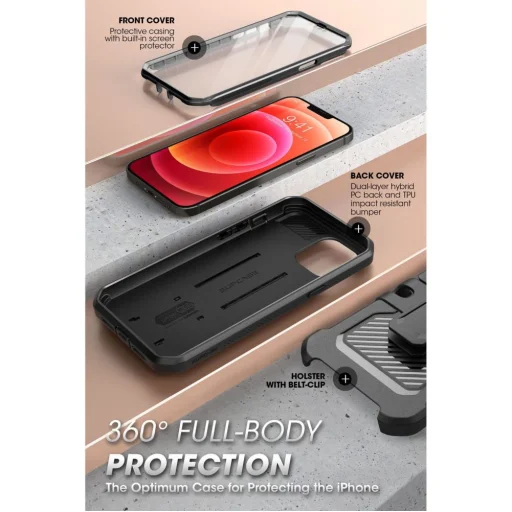 iPhone 13 Pro Supcase Unicorn Beetle Pro tok fekete - 8