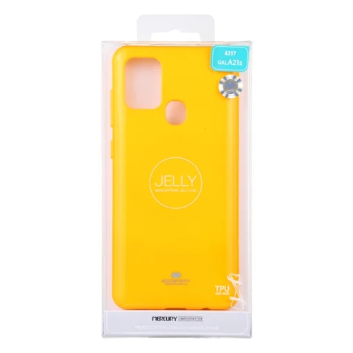Samsung A32 5G Mercury Jelly szilikon tok sárga - 3