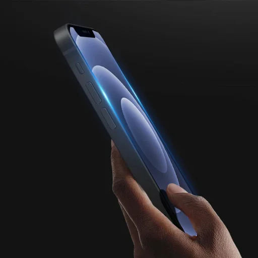 iPhone 13 mini 5D Full Glue ochranné tvrdené sklo čierne - 3