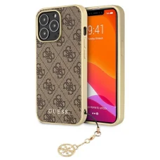 iPhone 13 Pro GUESS GUHCP13LGF4GBR 4G Charms puzdro hnedé