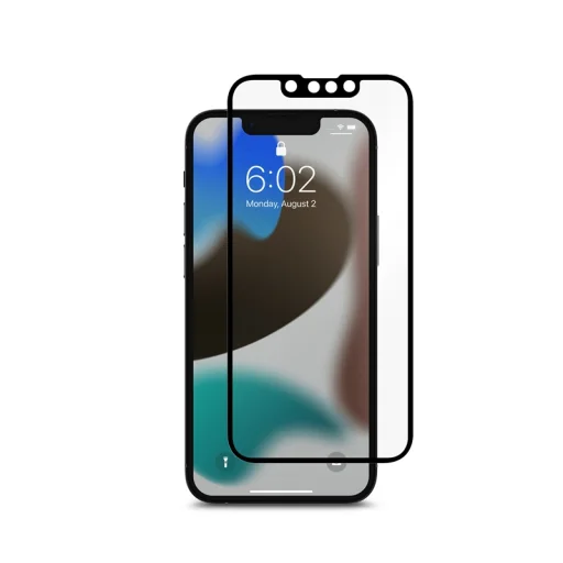iPhone 13 Mini Moshi iVisor AG matt kijelzővédő fólia (fekete kerettel) - 1