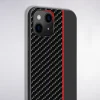 Xiaomi Redmi 10 Tel Protect Carbon Tok Fekte / Piros Csík - 6