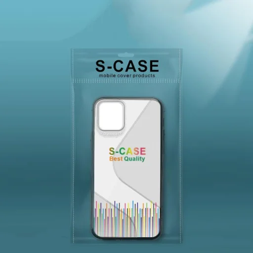 Huawei P40 Lite E S-Case flexibilis TPU tok átlátszó kék - 6