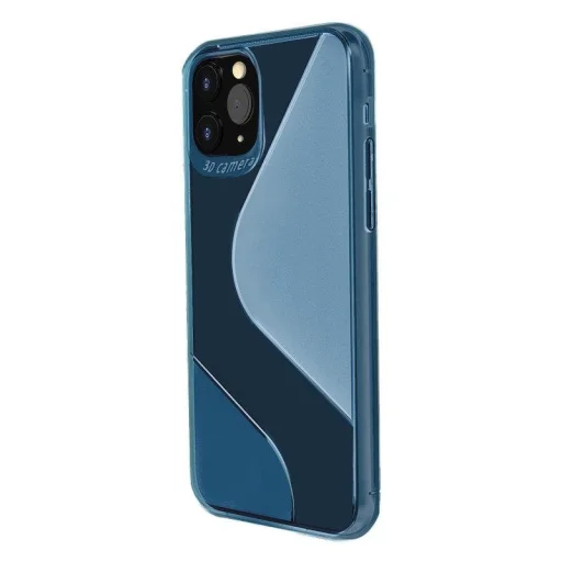 Huawei P40 Lite E S-Case flexibilis TPU tok átlátszó kék - 1
