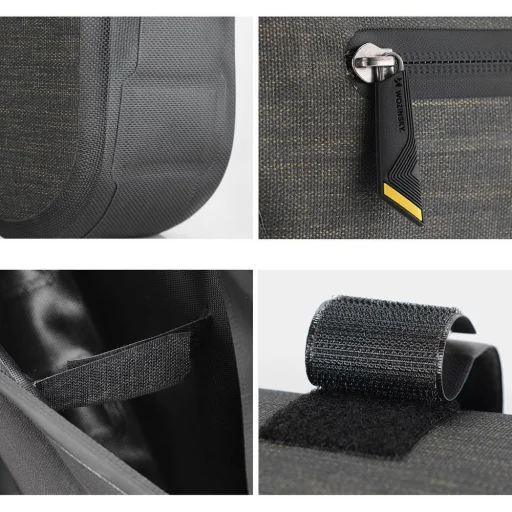 Wozinsky kerékpártáska vázra 8L szürke - 3