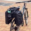 Wozinsky kerékpártáska csomagtartóra 35L palacktartóval, fekete