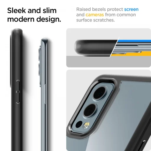 Oneplus Nord 2 5G Spigen Ultra Hybrid tok matt fekete (ACS03664) - 3