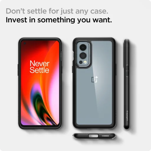 Oneplus Nord 2 5G Spigen Ultra Hybrid tok matt fekete (ACS03664) - 5